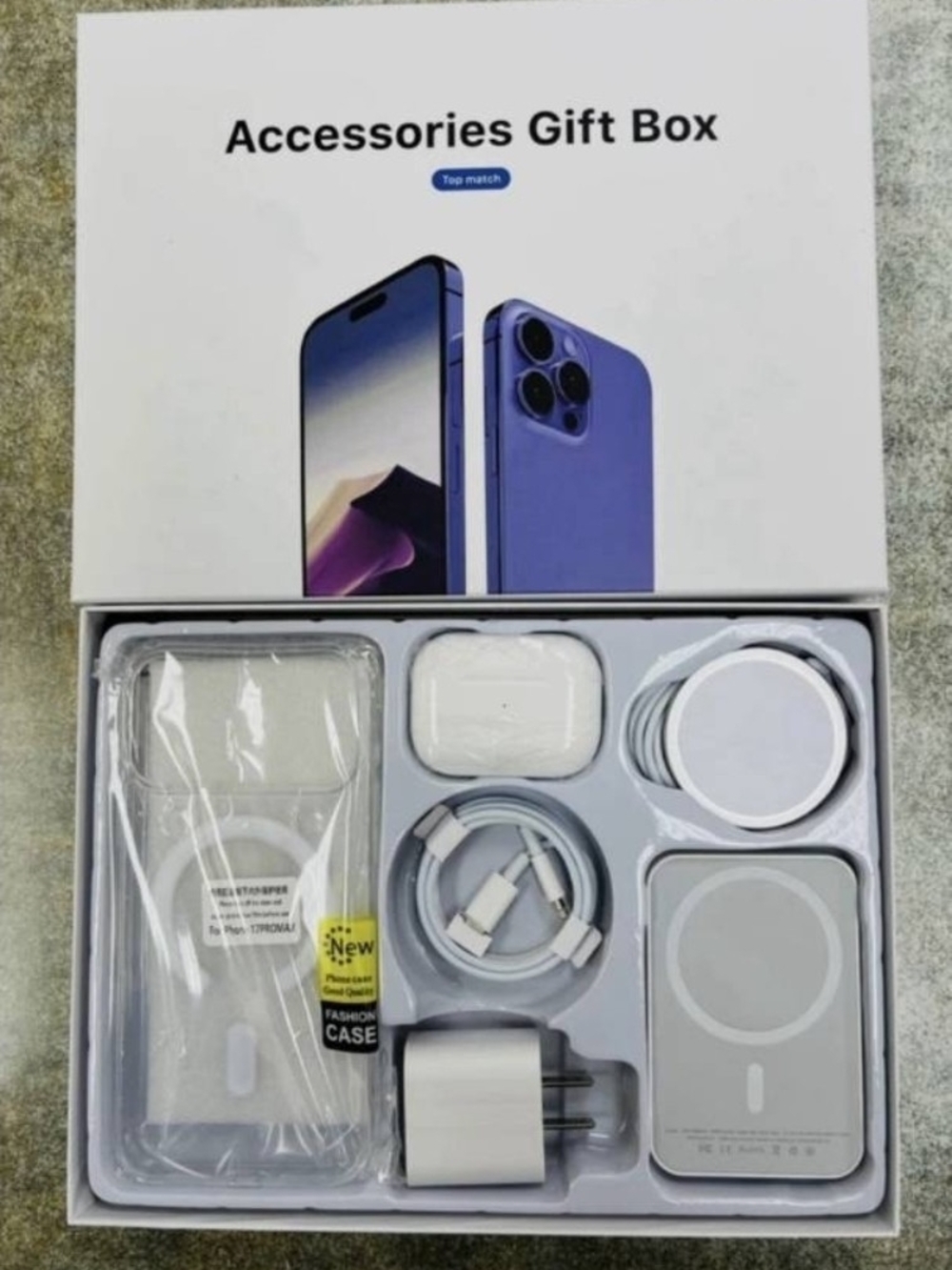 6-in-1 Luxury MagSafe Accessories Gift Box for iPhone 14 Pro Max - New & Sealed